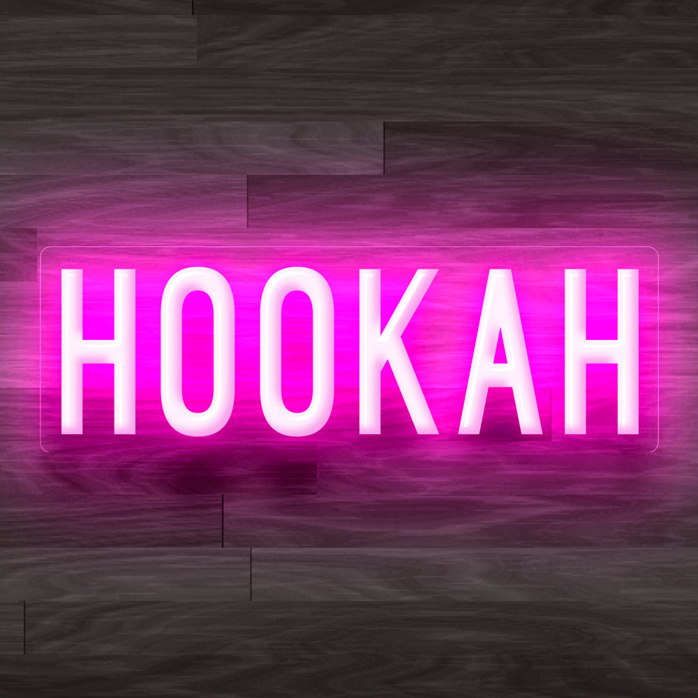 8X0026 Hookah Bar Lounge Decor Display Flexible illuminated Custom Neon Sign