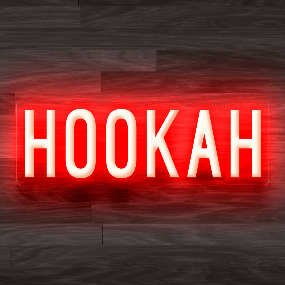 8X0026 Hookah Bar Lounge Decor Display Flexible illuminated Custom Neon Sign