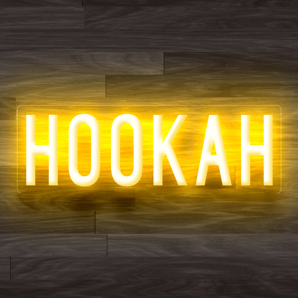 8X0026 Hookah Bar Lounge Decor Display Flexible illuminated Custom Neon Sign