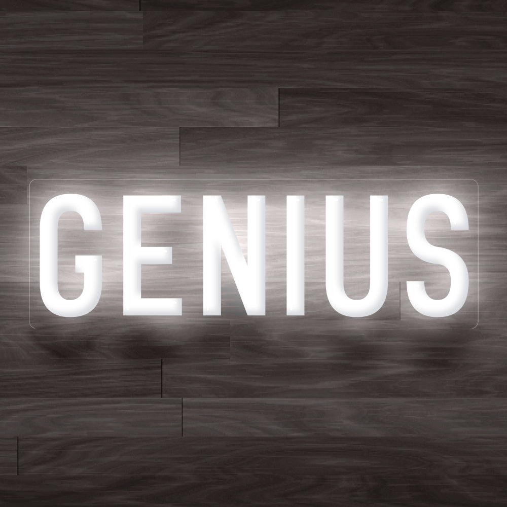 8X0028 Genius Man Cave Home Decor Display Flexible illuminated Custom Neon Sign