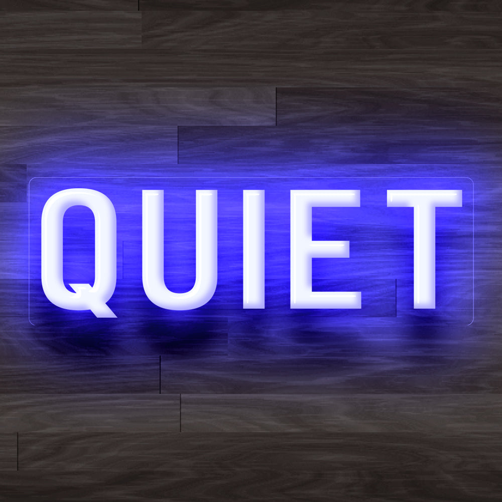 8X0030 Quiet Please Office Decor Display Flexible illuminated Custom Neon Sign