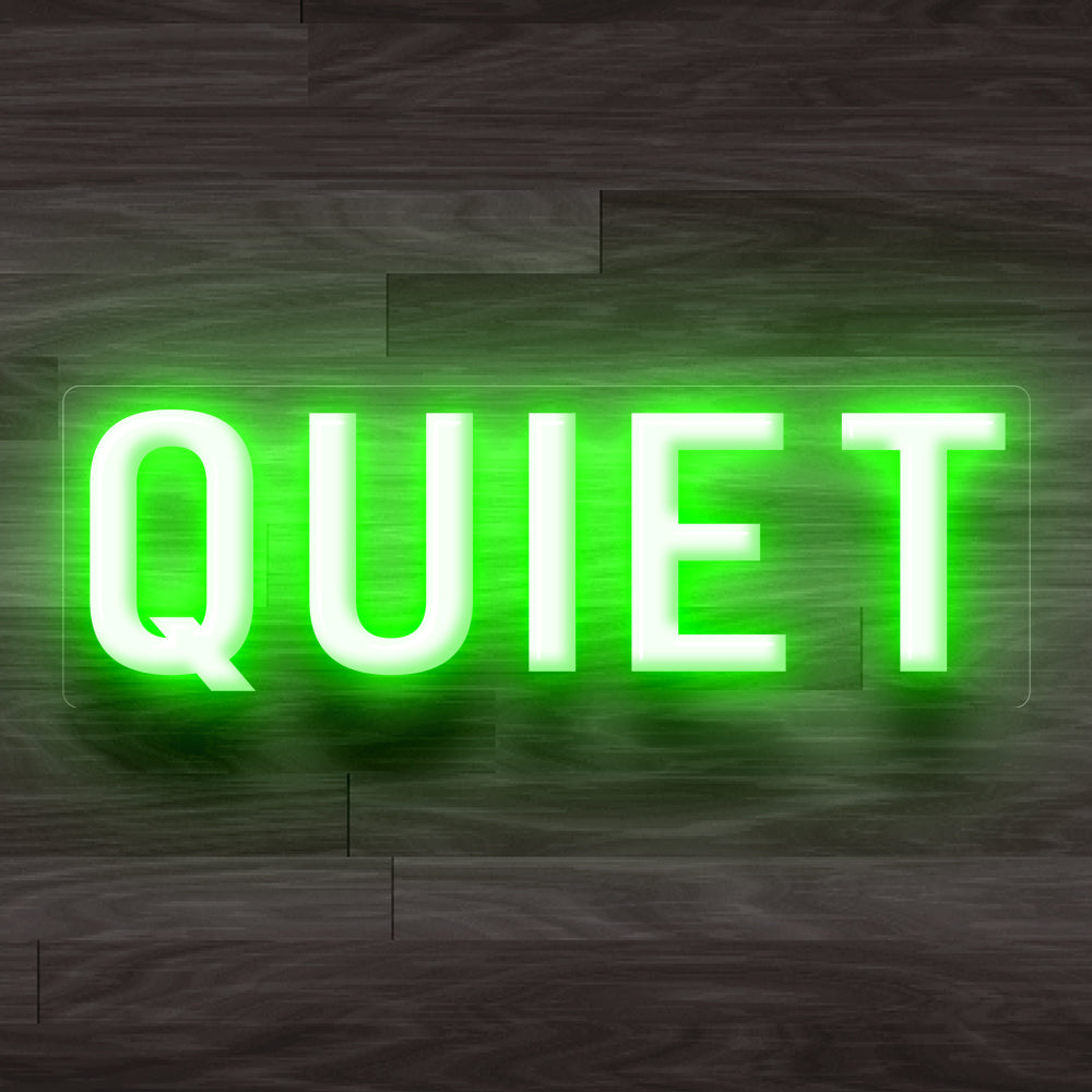 8X0030 Quiet Please Office Decor Display Flexible illuminated Custom Neon Sign