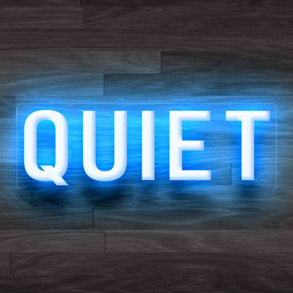 8X0030 Quiet Please Office Decor Display Flexible illuminated Custom Neon Sign