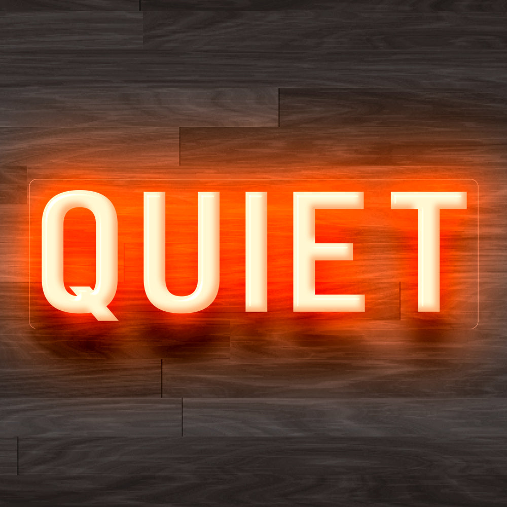8X0030 Quiet Please Office Decor Display Flexible illuminated Custom Neon Sign