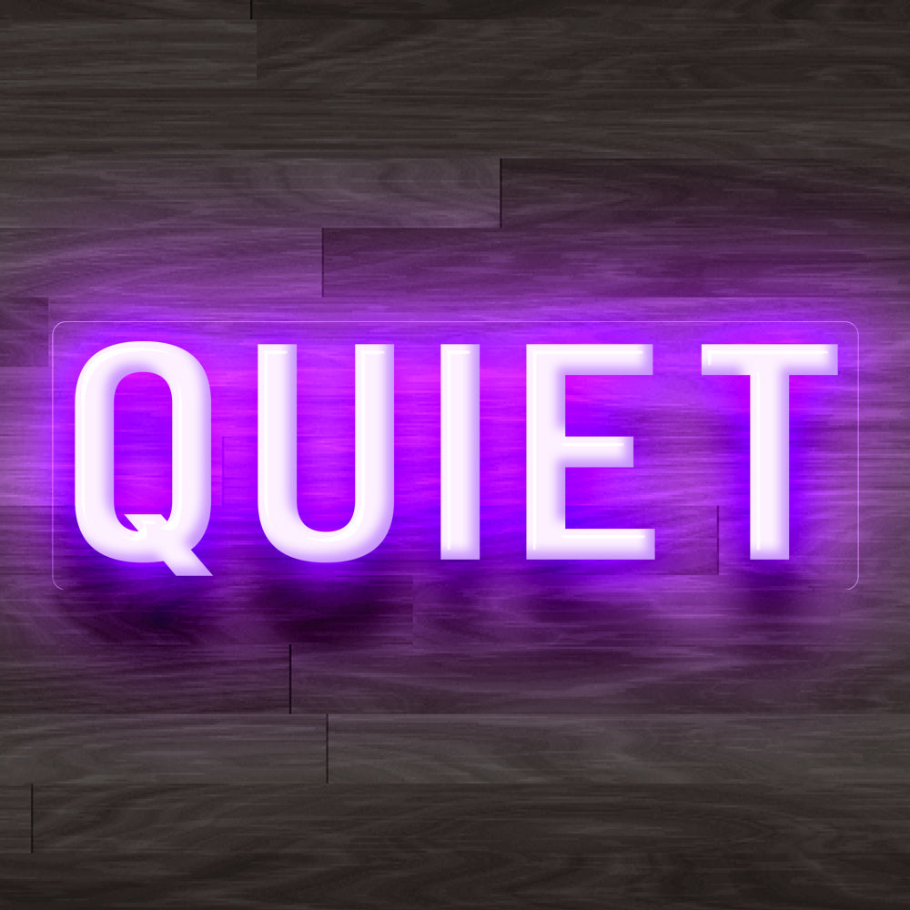 8X0030 Quiet Please Office Decor Display Flexible illuminated Custom Neon Sign