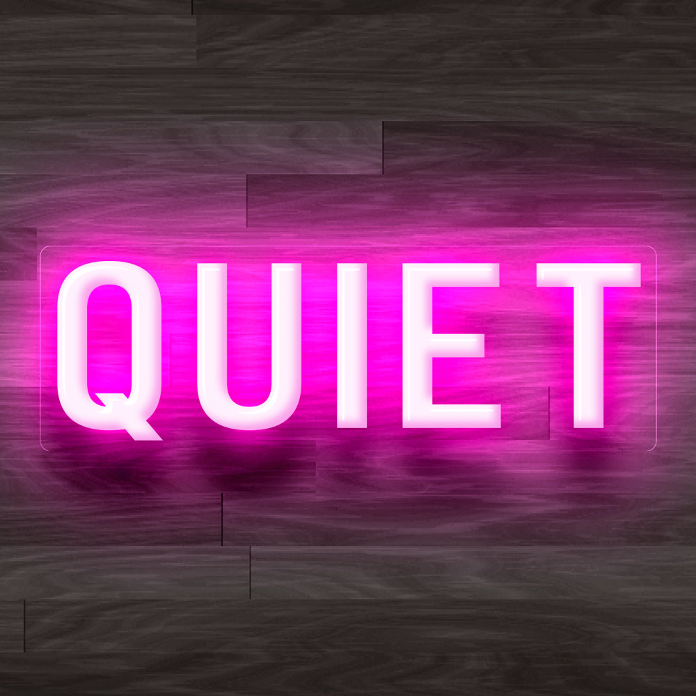 8X0030 Quiet Please Office Decor Display Flexible illuminated Custom Neon Sign