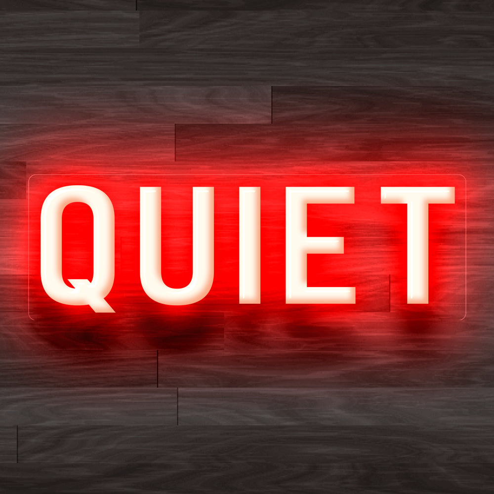 8X0030 Quiet Please Office Decor Display Flexible illuminated Custom Neon Sign