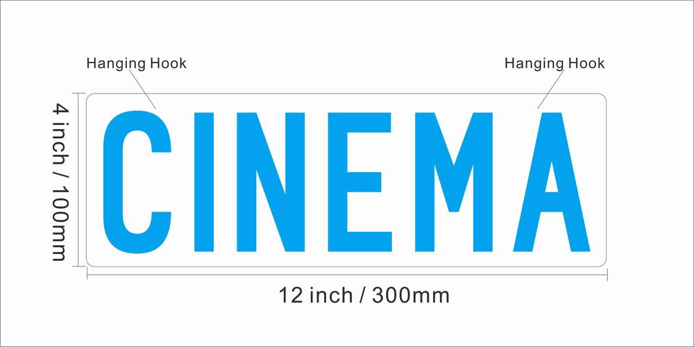 8X0031 Cinema Home Theatre Movie Decor Display Flexible illuminated Custom Neon Sign
