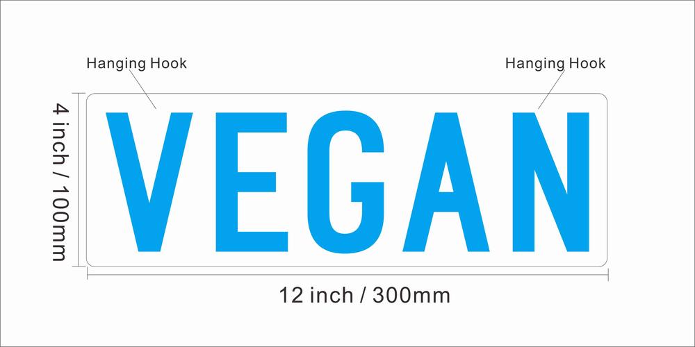 8X0032 Vegan Cafe Food Restaurant Open Decor Display Flexible illuminated Custom Neon Sign