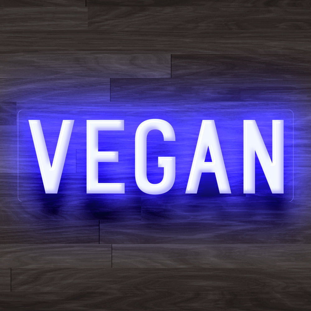 8X0032 Vegan Cafe Food Restaurant Open Decor Display Flexible illuminated Custom Neon Sign