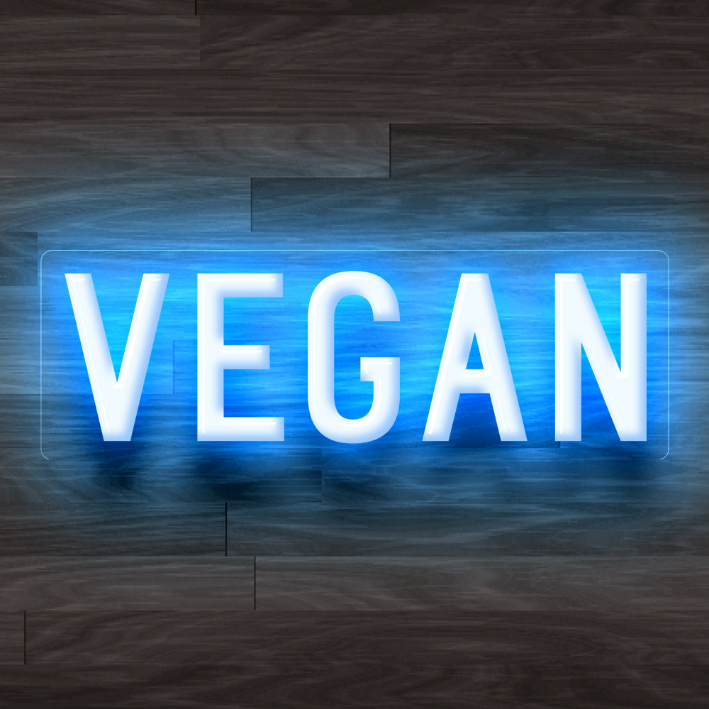 8X0032 Vegan Cafe Food Restaurant Open Decor Display Flexible illuminated Custom Neon Sign
