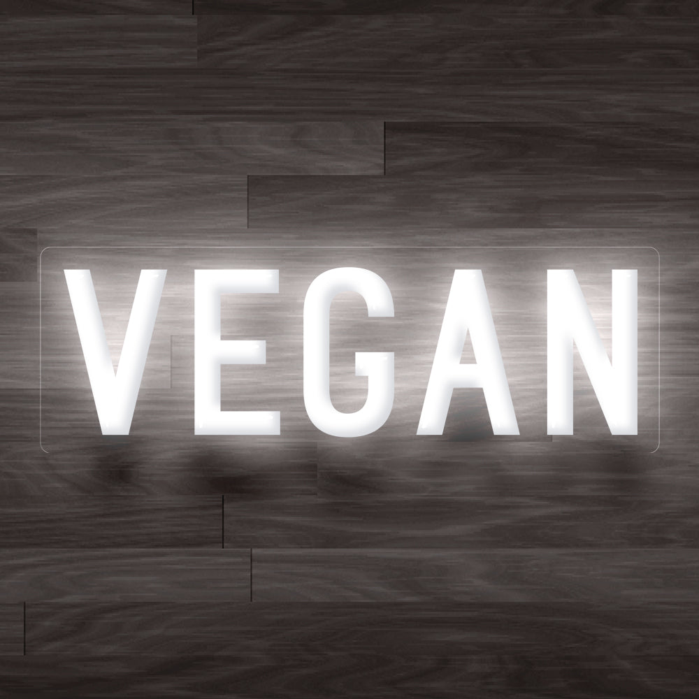 8X0032 Vegan Cafe Food Restaurant Open Decor Display Flexible illuminated Custom Neon Sign