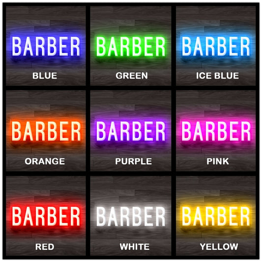 8X0038 Barber Salon Shop Beauty Hair Cut Decor Display Flexible illuminated Custom Neon Sign