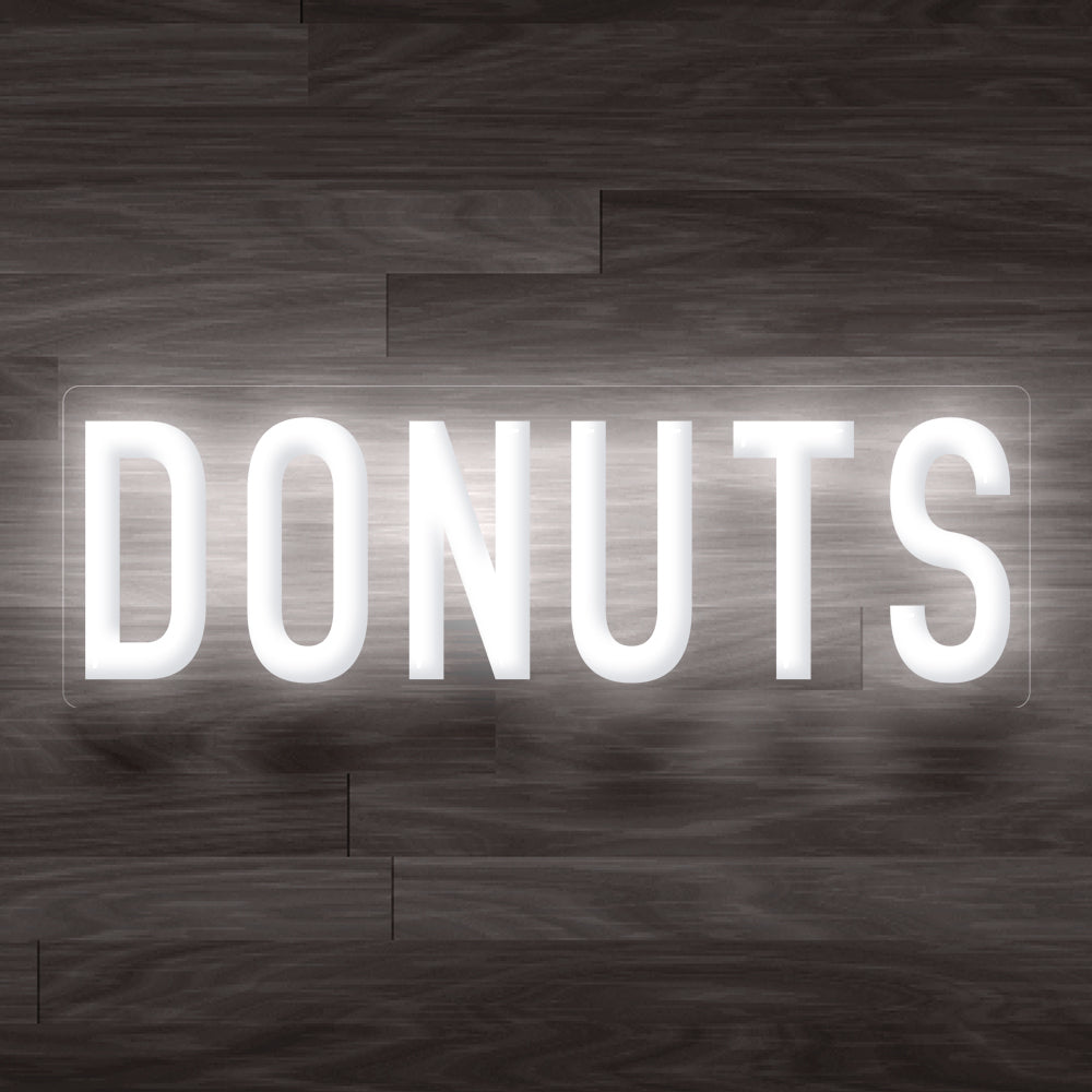 8X0042 Donuts Cafe Shop Bakery Open Home Decor Display Flexible illuminated Custom Neon Sign