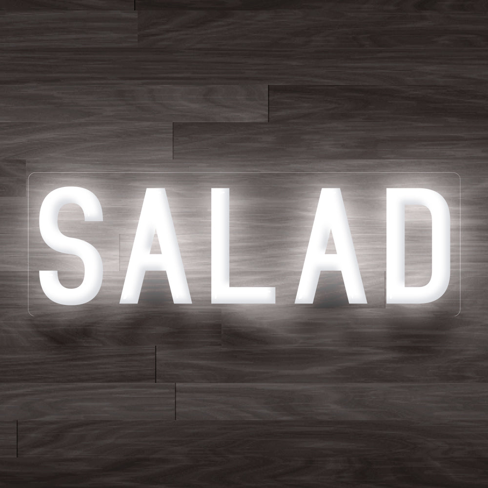8X0047 Salad Bar Shop Cafe Food Open Decor Display Flexible illuminated Custom Neon Sign