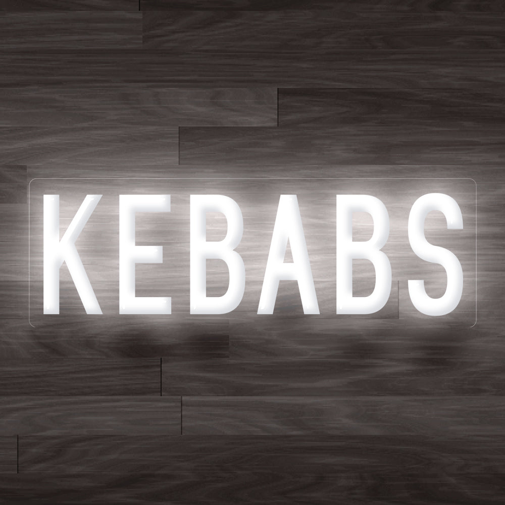 8X0048 Kebabs Shop Cafe Food Open Decor Display Flexible illuminated Custom Neon Sign