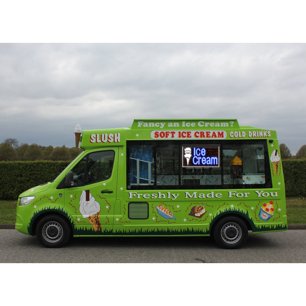 DC110046 Ice Cream Cafe Bar Open Home Decor Display illuminated Night Light Neon Sign Dual Color