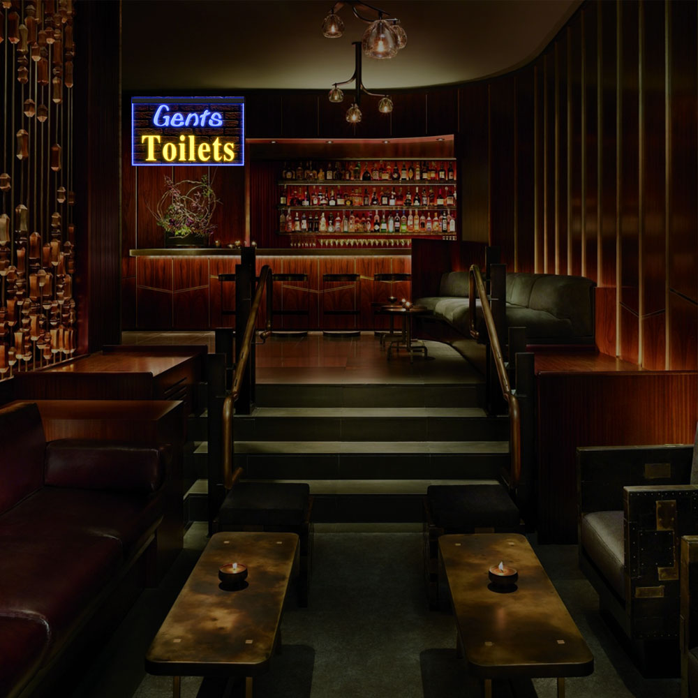 DC120069 Gents Toilets Restroom Washroom Home Decor Display illuminated Night Light Neon Sign Dual Color