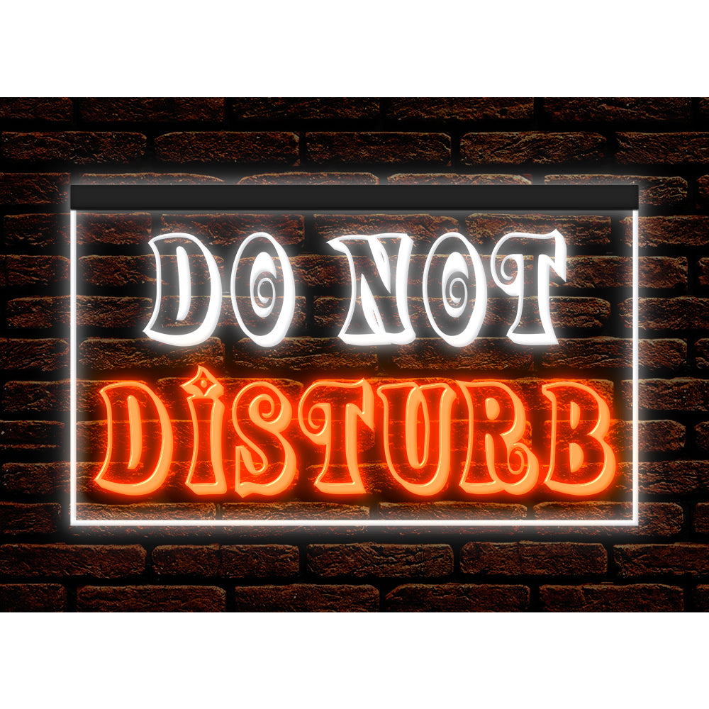 DC120190 Do Not Disturb Office Home Decor Display illuminated Night Light Neon Sign Dual Color