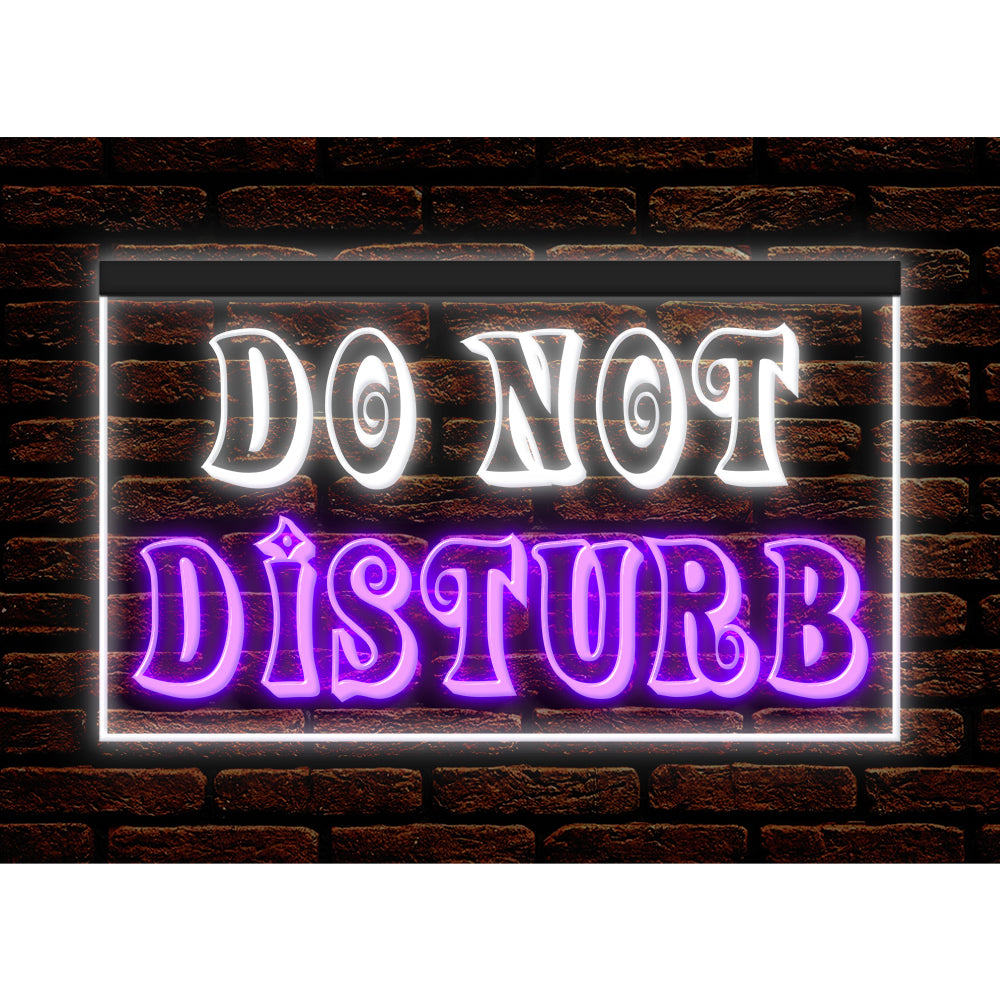 DC120190 Do Not Disturb Office Home Decor Display illuminated Night Light Neon Sign Dual Color