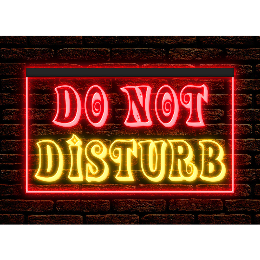 DC120190 Do Not Disturb Office Home Decor Display illuminated Night Light Neon Sign Dual Color
