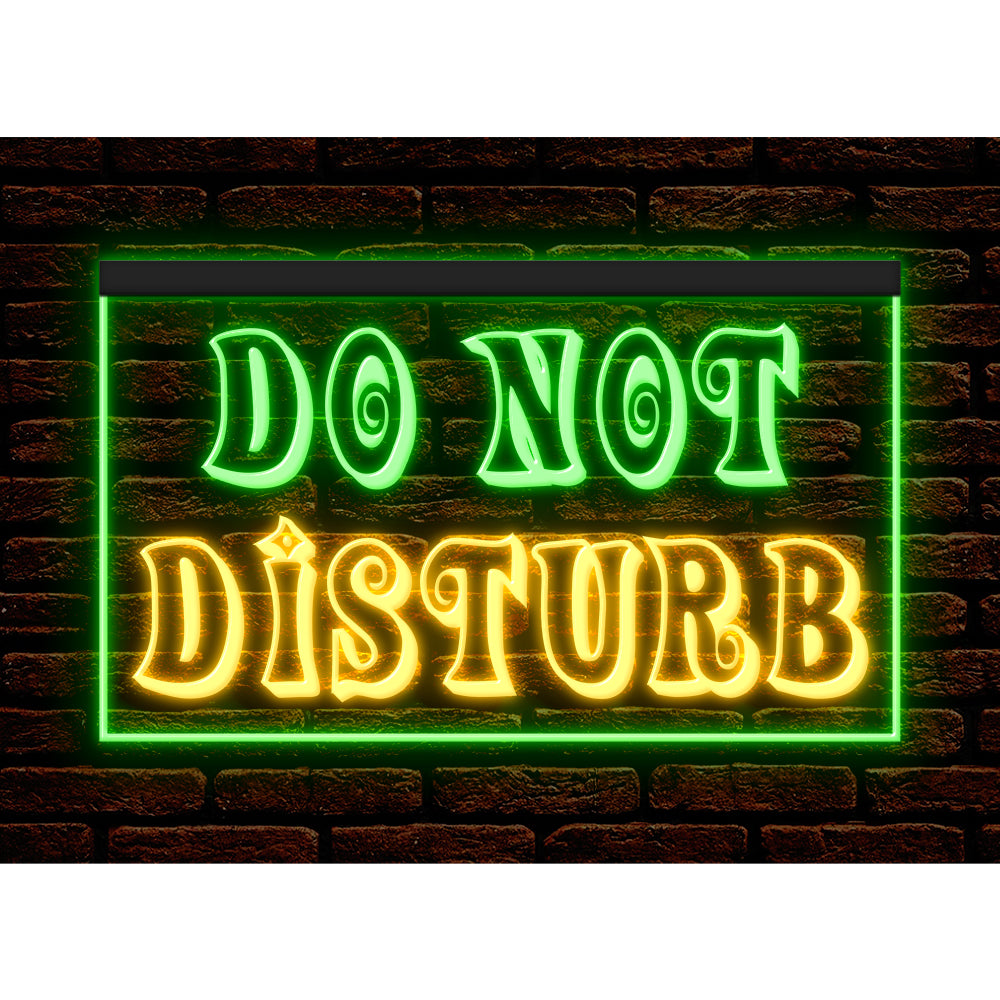 DC120190 Do Not Disturb Office Home Decor Display illuminated Night Light Neon Sign Dual Color