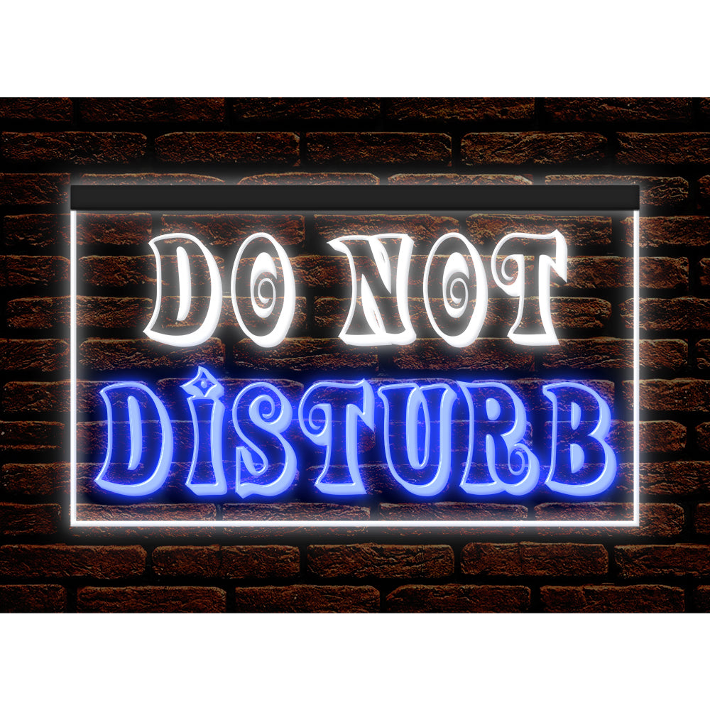 DC120190 Do Not Disturb Office Home Decor Display illuminated Night Light Neon Sign Dual Color
