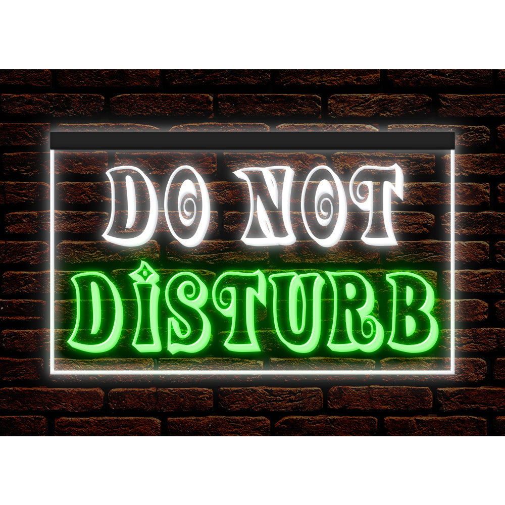 DC120190 Do Not Disturb Office Home Decor Display illuminated Night Light Neon Sign Dual Color