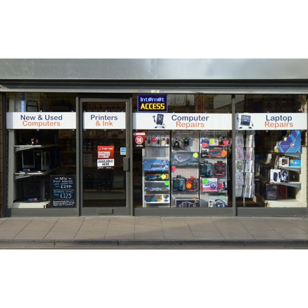 DC130006 OPEN Internet Access Bar Home Decor Display illuminated Night Light Neon Sign Dual Color