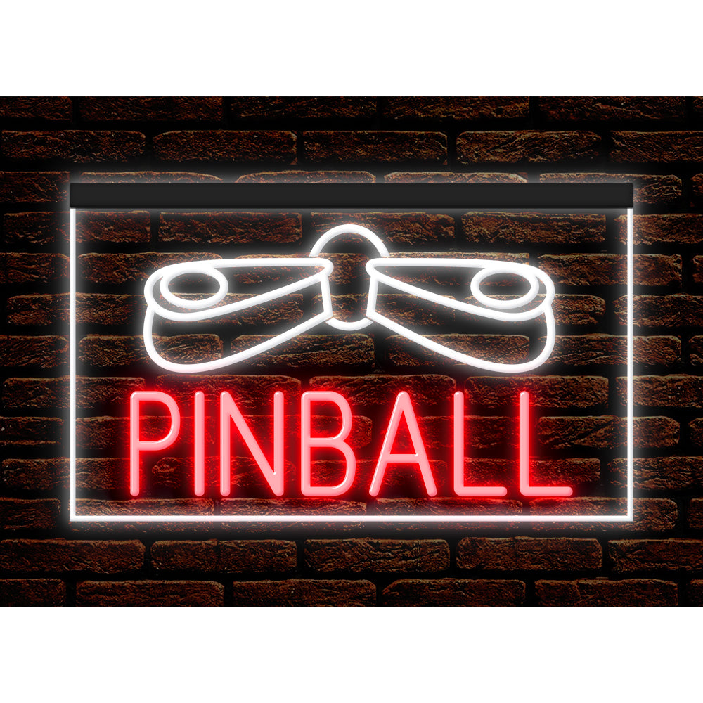 DC130028 Pinball Game Room Home Decor Display illuminated Night Light Neon Sign Dual Color