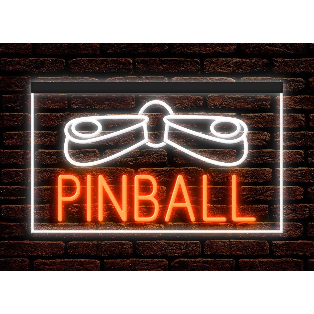 DC130028 Pinball Game Room Home Decor Display illuminated Night Light Neon Sign Dual Color