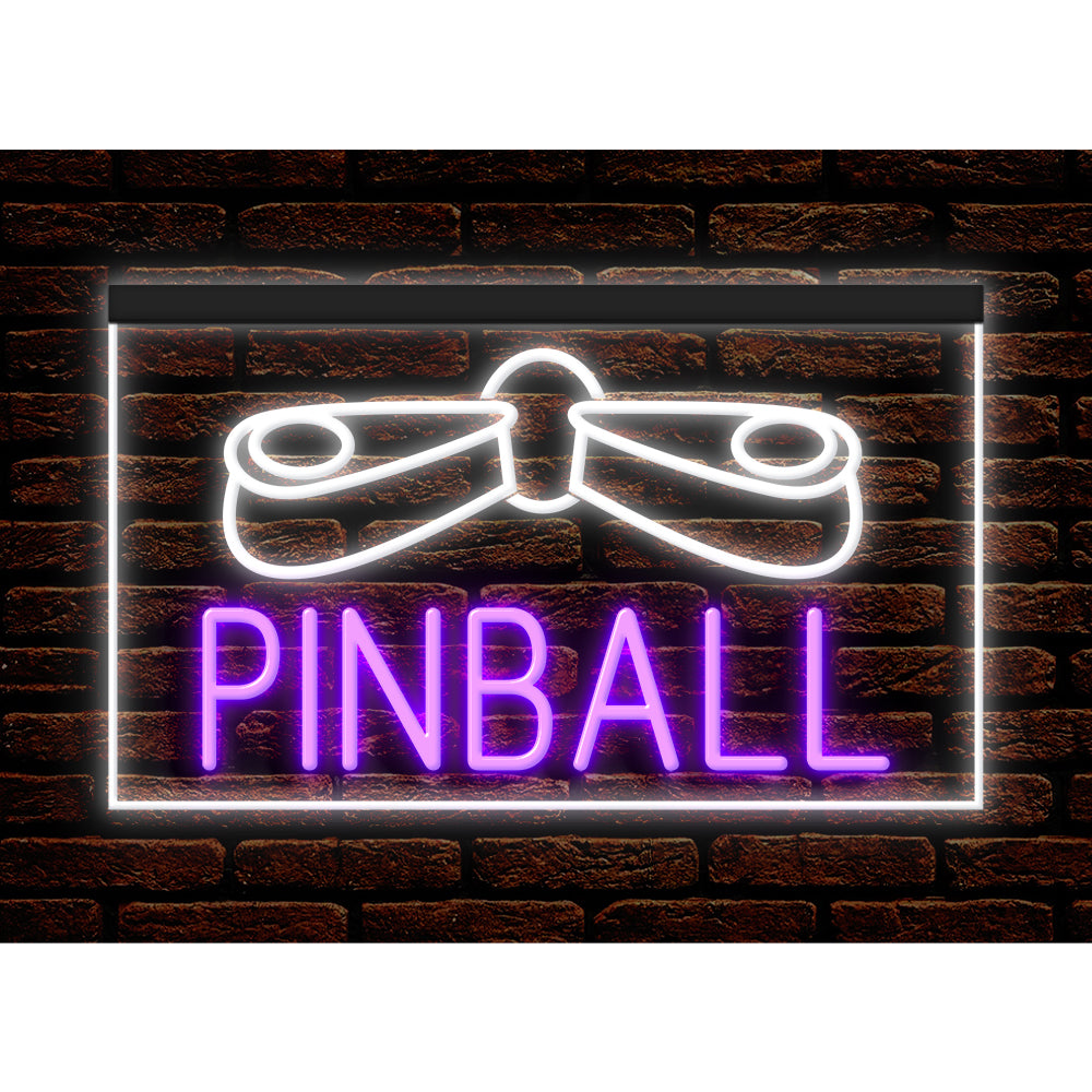 DC130028 Pinball Game Room Home Decor Display illuminated Night Light Neon Sign Dual Color