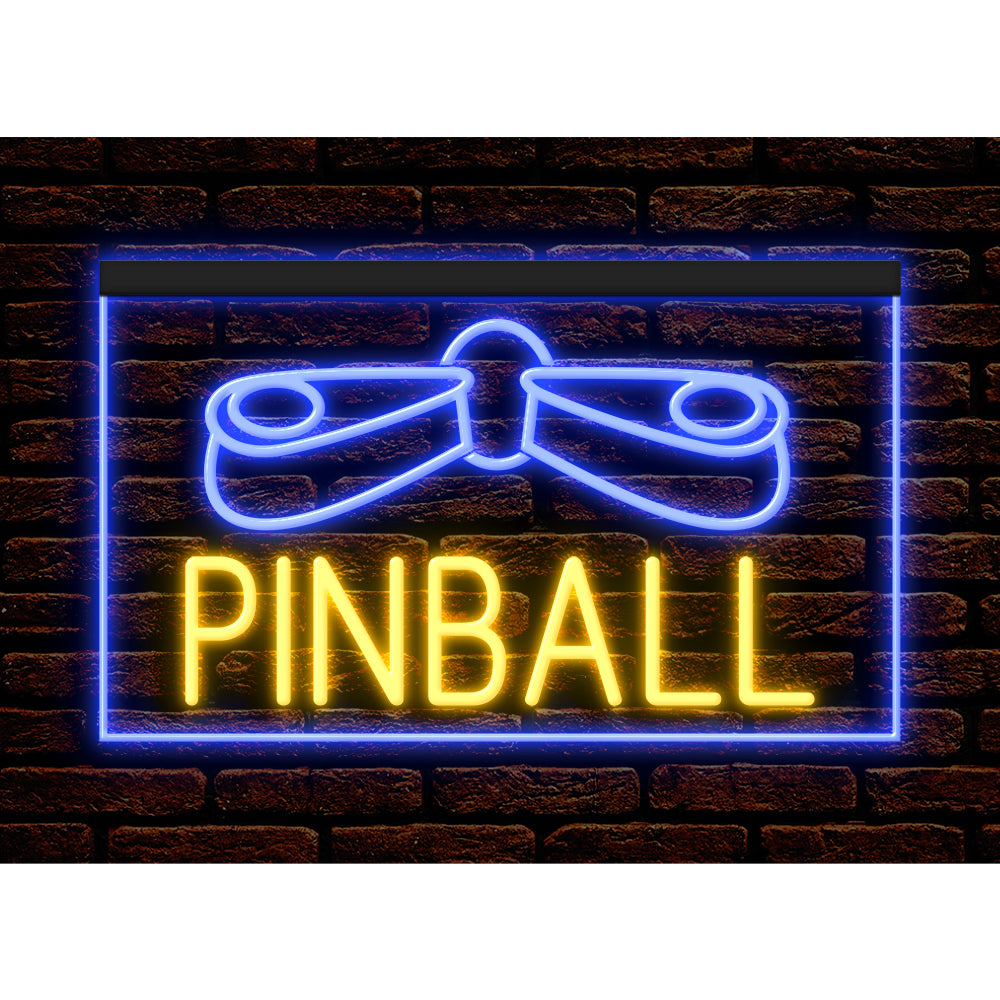 DC130028 Pinball Game Room Home Decor Display illuminated Night Light Neon Sign Dual Color