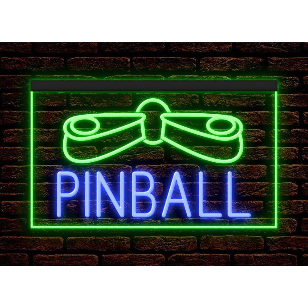 DC130028 Pinball Game Room Home Decor Display illuminated Night Light Neon Sign Dual Color