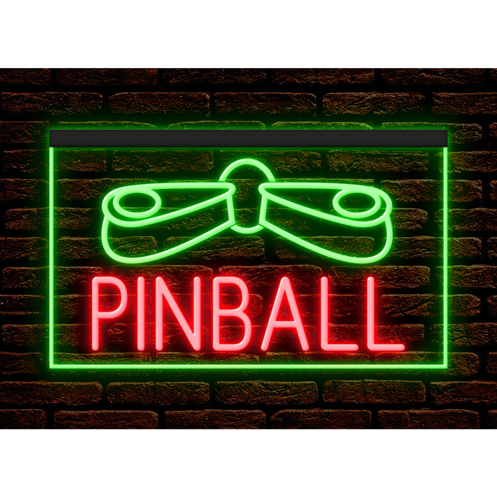 DC130028 Pinball Game Room Home Decor Display illuminated Night Light Neon Sign Dual Color