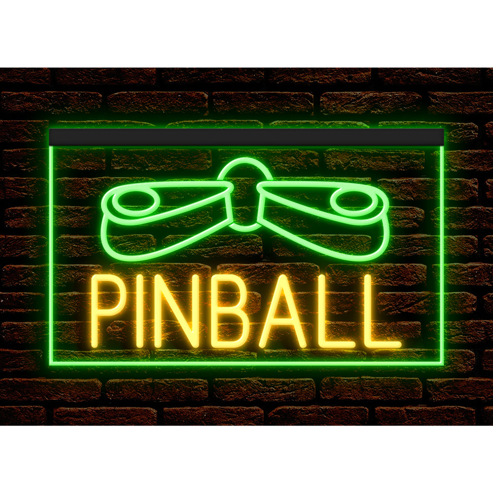 DC130028 Pinball Game Room Home Decor Display illuminated Night Light Neon Sign Dual Color