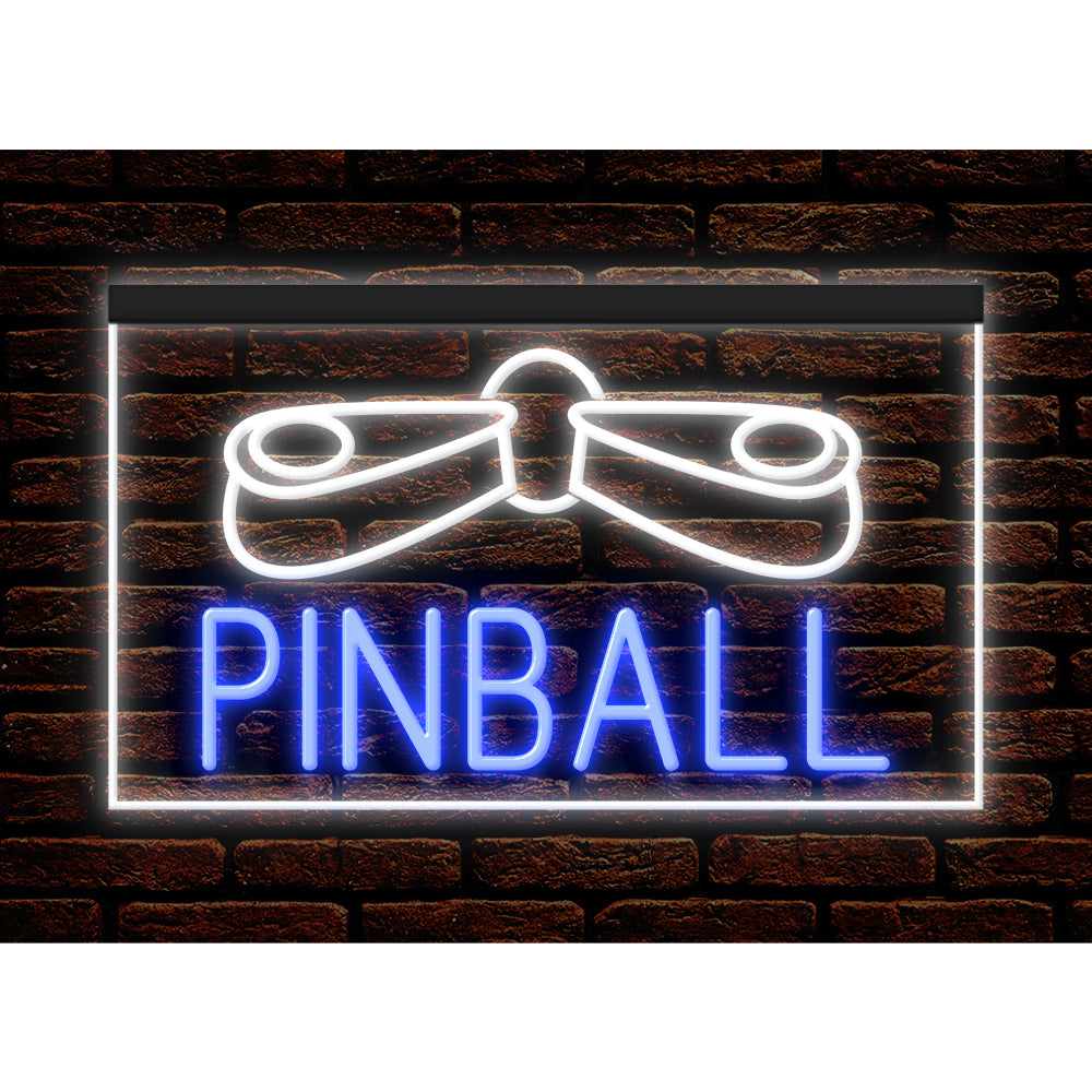 DC130028 Pinball Game Room Home Decor Display illuminated Night Light Neon Sign Dual Color