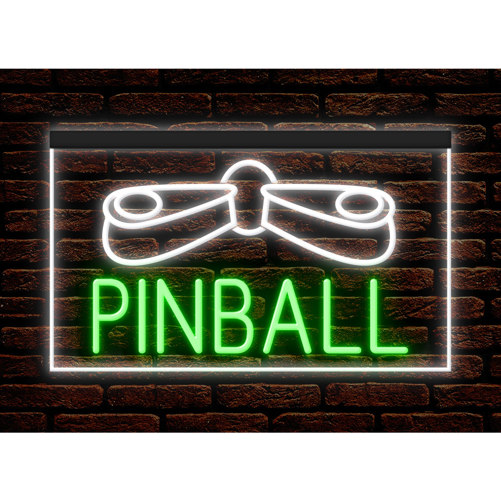 DC130028 Pinball Game Room Home Decor Display illuminated Night Light Neon Sign Dual Color