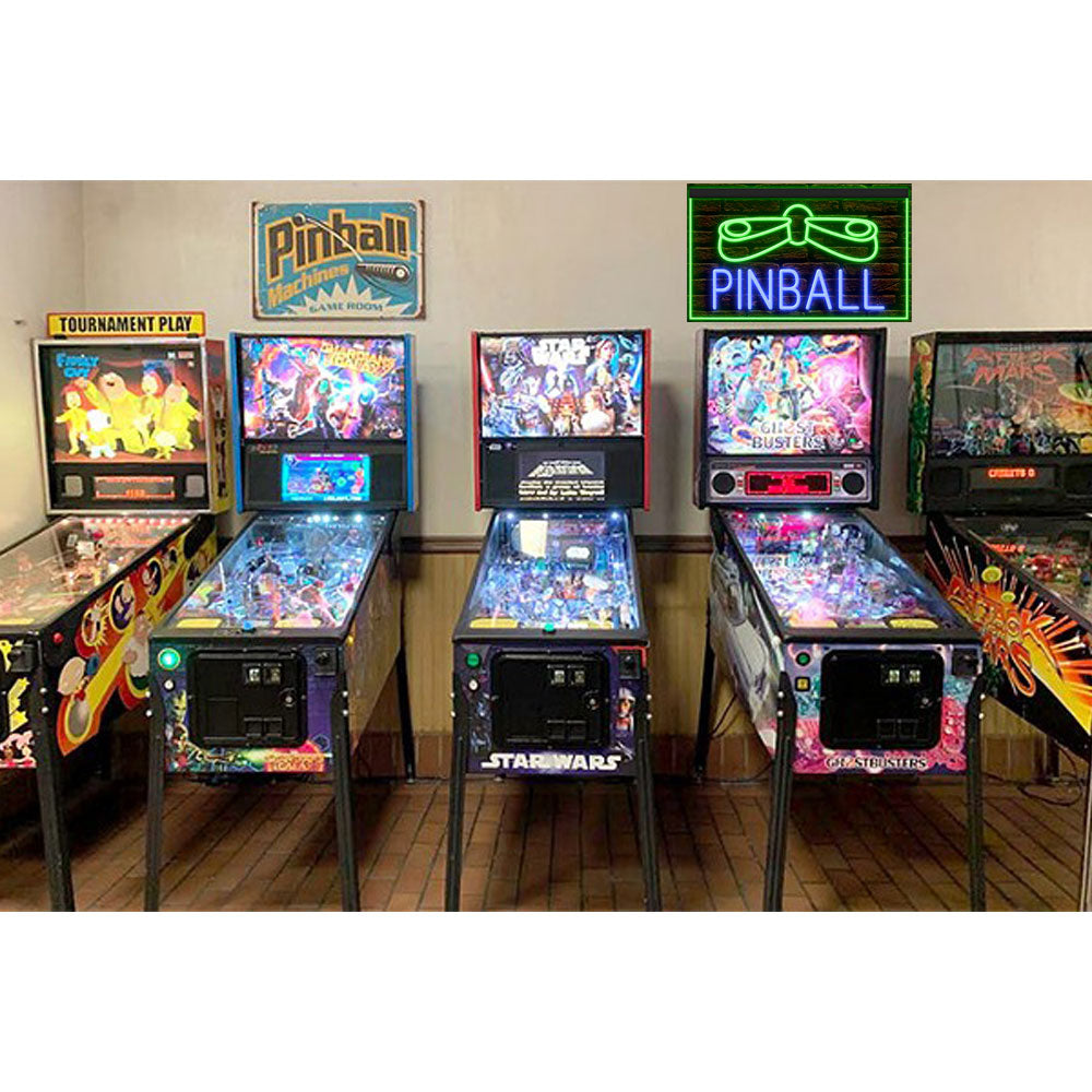 DC130028 Pinball Game Room Home Decor Display illuminated Night Light Neon Sign Dual Color