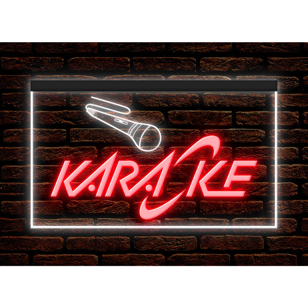 DC140003 Karaoke Party Room Bar Pub Home Decor Display illuminated Night Light Neon Sign Dual Color