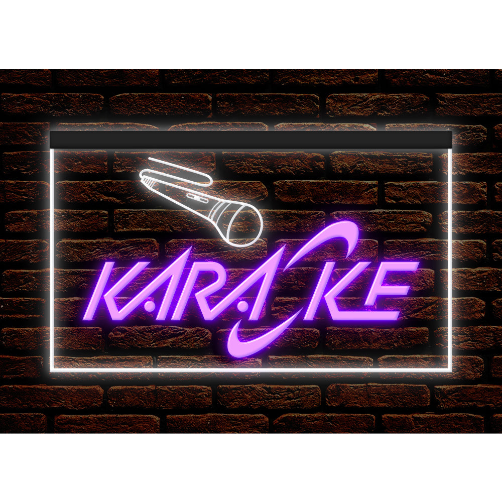 DC140003 Karaoke Party Room Bar Pub Home Decor Display illuminated Night Light Neon Sign Dual Color