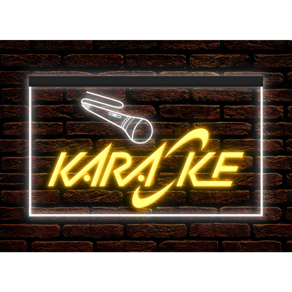 DC140003 Karaoke Party Room Bar Pub Home Decor Display illuminated Night Light Neon Sign Dual Color