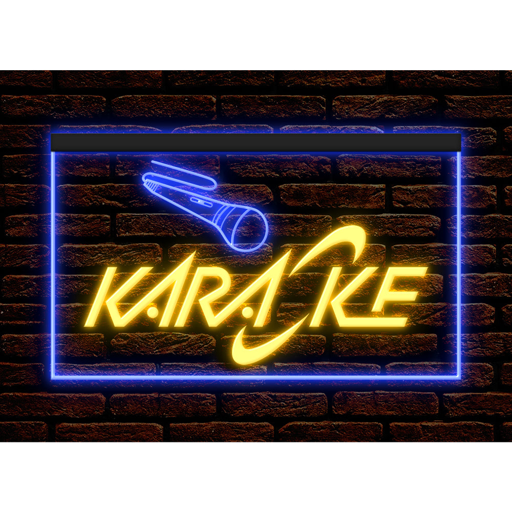 DC140003 Karaoke Party Room Bar Pub Home Decor Display illuminated Night Light Neon Sign Dual Color