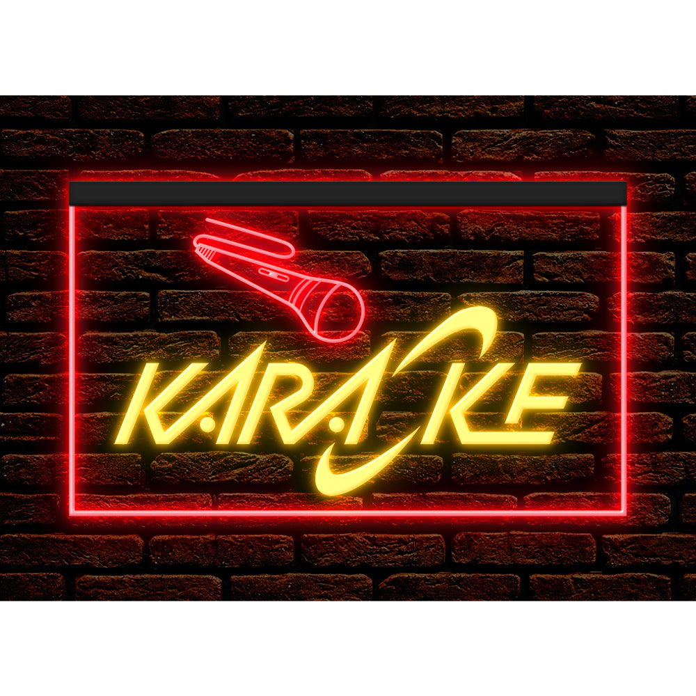 DC140003 Karaoke Party Room Bar Pub Home Decor Display illuminated Night Light Neon Sign Dual Color