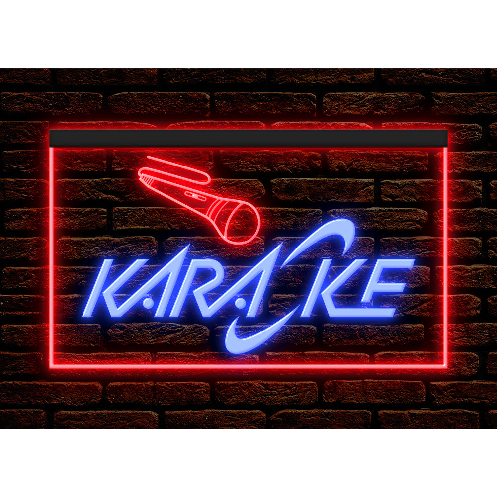 DC140003 Karaoke Party Room Bar Pub Home Decor Display illuminated Night Light Neon Sign Dual Color