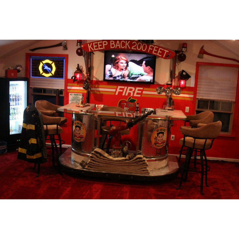 DC150021 Firefighter Helmet Ladder Club Home Decor Display illuminated Night Light Neon Sign Dual Color