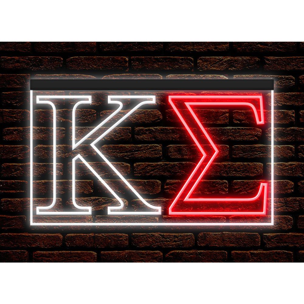 DC150084 Kappa Sigma Home Decor Display illuminated Night Light Neon Sign Dual Color
