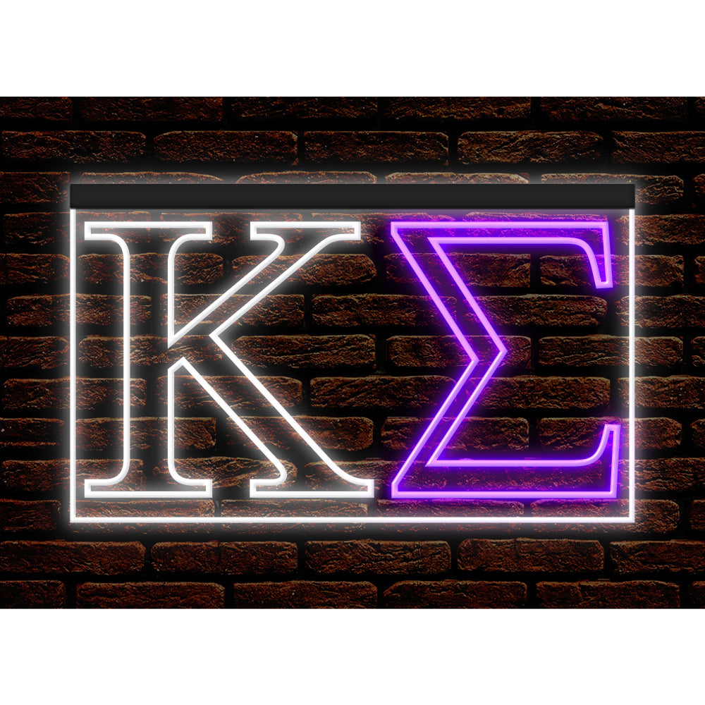 DC150084 Kappa Sigma Home Decor Display illuminated Night Light Neon Sign Dual Color