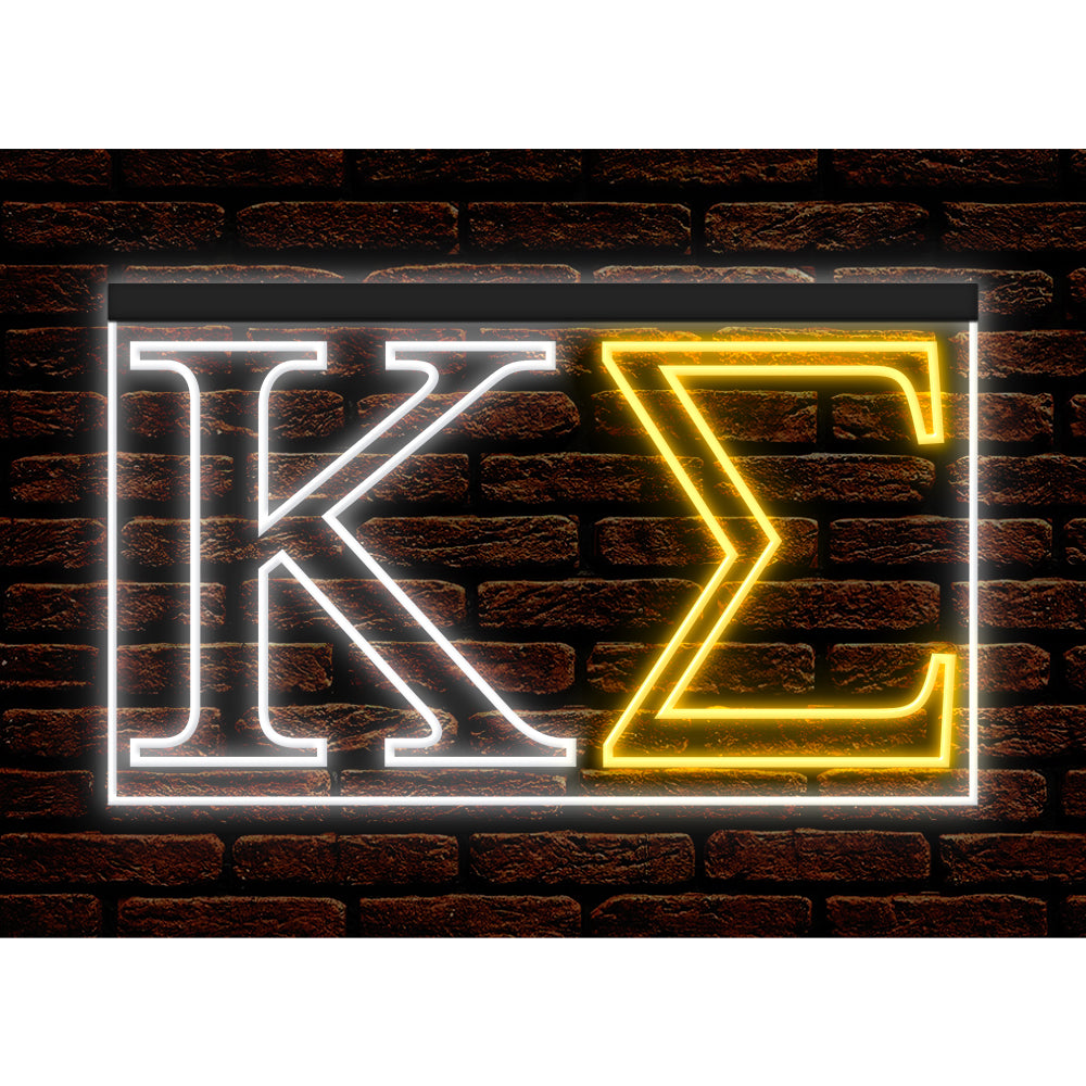 DC150084 Kappa Sigma Home Decor Display illuminated Night Light Neon Sign Dual Color