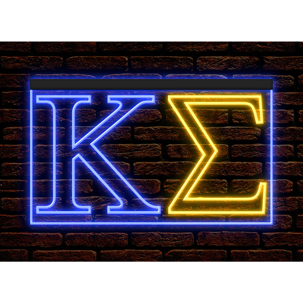DC150084 Kappa Sigma Home Decor Display illuminated Night Light Neon Sign Dual Color